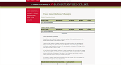 Desktop Screenshot of classcancellations.mville.edu