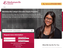 Tablet Screenshot of college.mville.edu